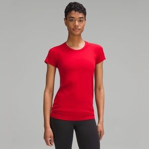 Lululemon 💫EUC💫 Swiftly Tech Short Sleeve Shirt 2.0 - Dark Red - 8 🚨SOLD OUT